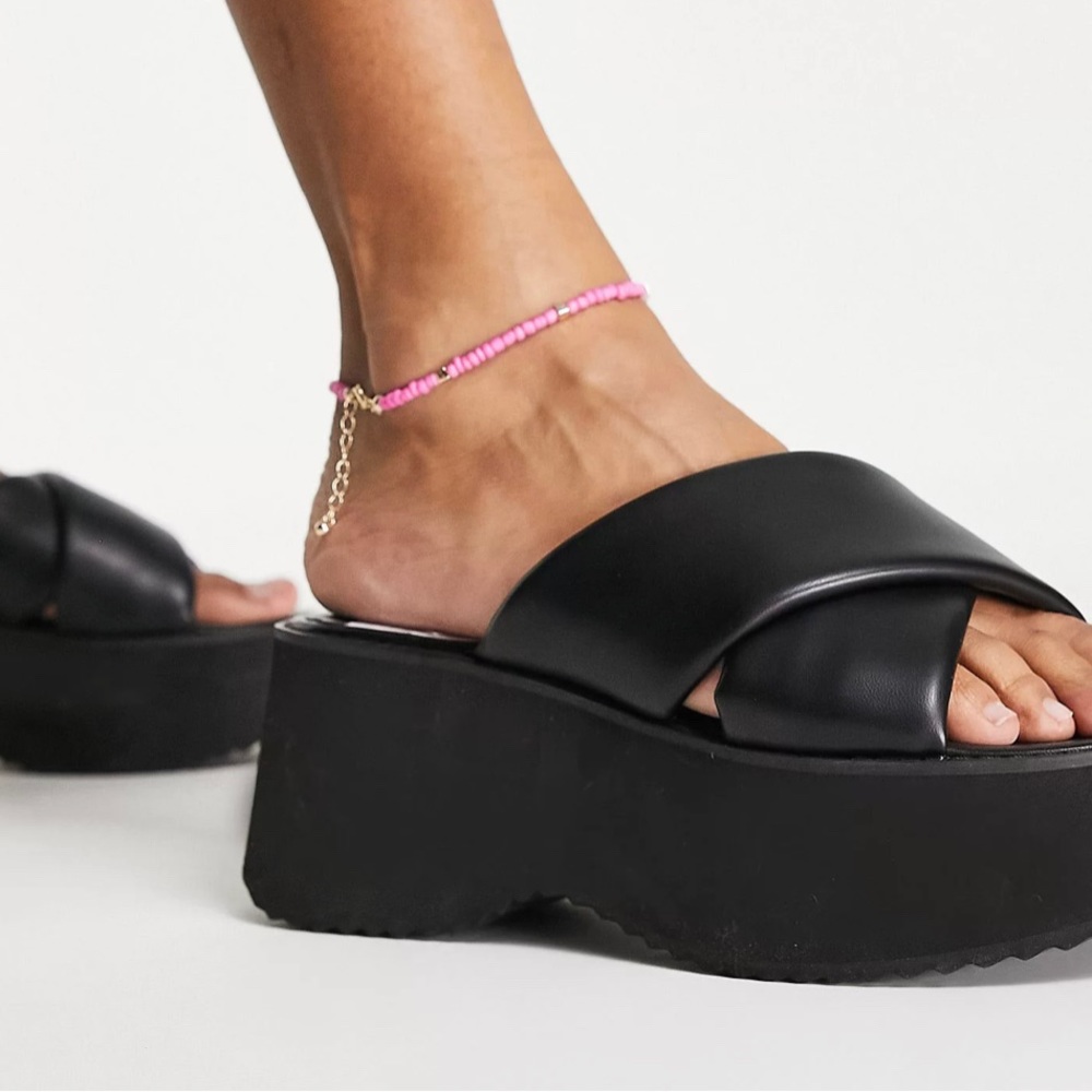 ASOS Black Platform Sandals